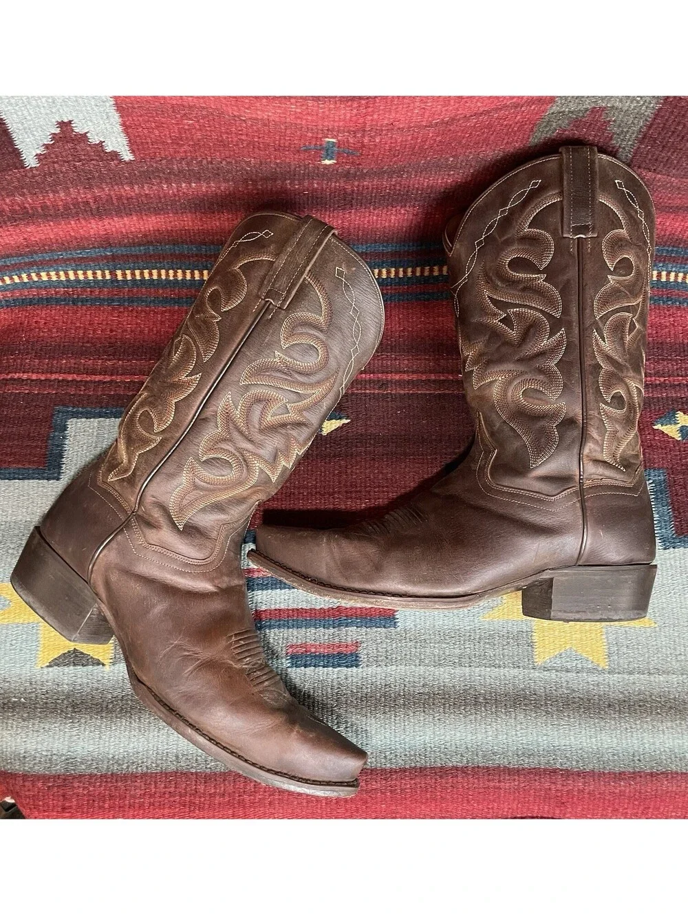 Dan post Brown Leather Snip Toe Boots Men’s Size 10 EW